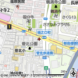 大阪府大阪市北区菅栄町2-12周辺の地図