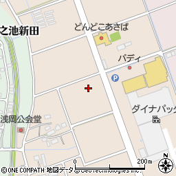 静岡県袋井市浅岡418周辺の地図