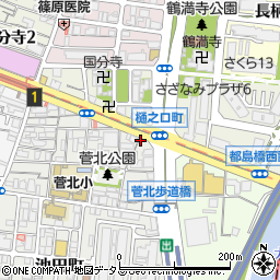 淀川工具周辺の地図