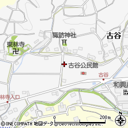 静岡県菊川市古谷周辺の地図