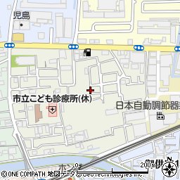 大阪府大東市幸町周辺の地図