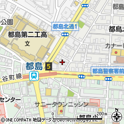 ＴＳＵＴＡＹＡ都島駅前店周辺の地図