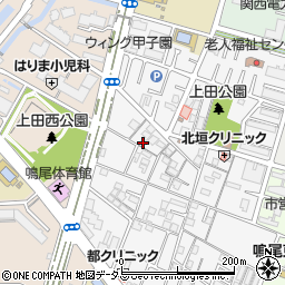 兵庫県西宮市上田中町5-20周辺の地図