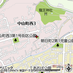 東自治会公民館周辺の地図