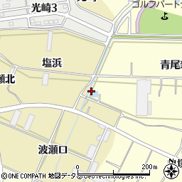 愛知県田原市浦町大洲周辺の地図