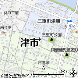 三重県津市柳山津興1620周辺の地図