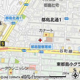 都島産業会館周辺の地図