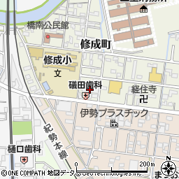 三重県津市修成町8周辺の地図