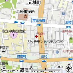 日本キリスト教団浜松元城教会周辺の地図
