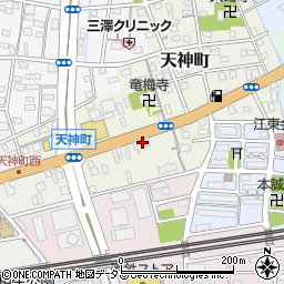 有限会社東栄電気　天神町本店周辺の地図