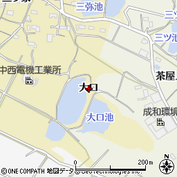 愛知県豊橋市三弥町大口周辺の地図