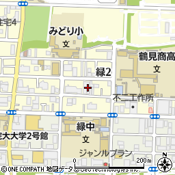 大阪府大阪市鶴見区緑2丁目6周辺の地図