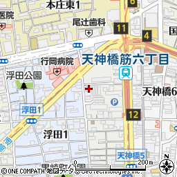 大阪府大阪市北区浪花町13-20周辺の地図