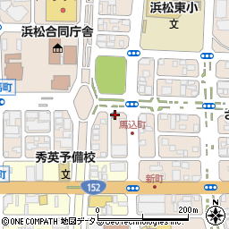 浜松馬込郵便局周辺の地図
