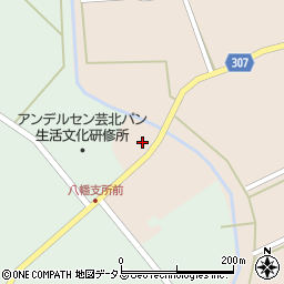 広島県山県郡北広島町東八幡原883周辺の地図