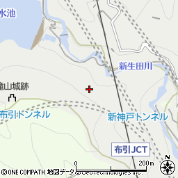 兵庫県神戸市中央区葺合町中城山周辺の地図