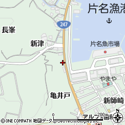 愛知県知多郡南知多町片名亀井戸周辺の地図