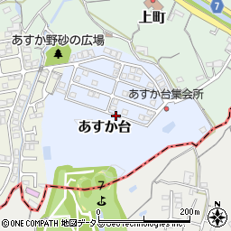奈良県生駒市あすか台周辺の地図