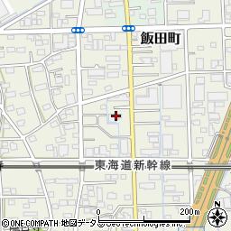静岡県浜松市中央区飯田町335周辺の地図