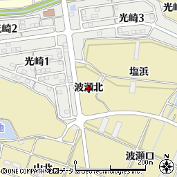 愛知県田原市波瀬町波瀬北周辺の地図