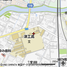 三重県立津工業高等学校周辺の地図