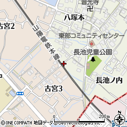 兵庫県加古郡播磨町二子石保周辺の地図