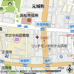 静岡県浜松市中央区元城町216周辺の地図