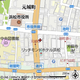 公証役場浜松周辺の地図