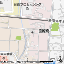 静岡県磐田市笹原島144-5周辺の地図