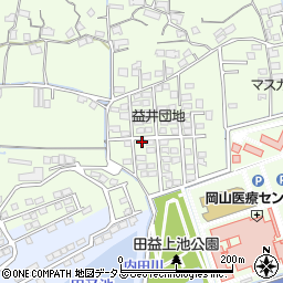 岡山県岡山市北区田益1247周辺の地図