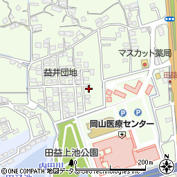 岡山県岡山市北区田益1263-10周辺の地図