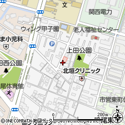 甲子園警察署上田交番周辺の地図