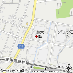 静岡県浜松市中央区鶴見町周辺の地図