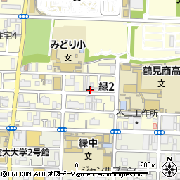 大阪府大阪市鶴見区緑2丁目周辺の地図