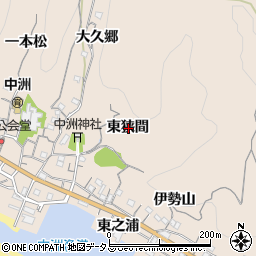 愛知県知多郡南知多町豊浜東狭間周辺の地図