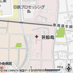 静岡県磐田市笹原島144-2周辺の地図