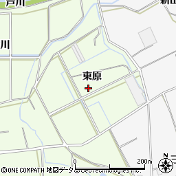 愛知県豊橋市畑ケ田町東原周辺の地図
