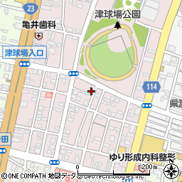 三重県津市本町19-15周辺の地図