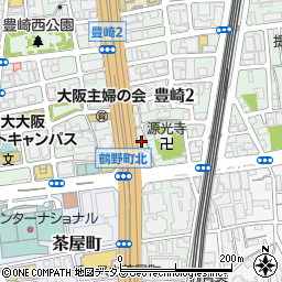 大阪府大阪市北区豊崎2丁目4-21周辺の地図