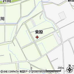 愛知県豊橋市畑ケ田町（東原）周辺の地図