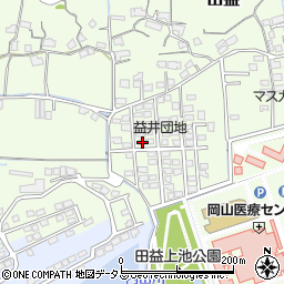 岡山県岡山市北区田益1252周辺の地図