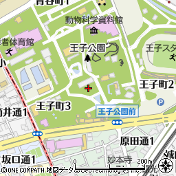 神戸市立王子動物園周辺の地図