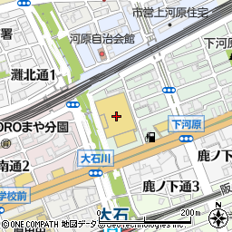 ホームセンターコーナン灘大石川店周辺の地図