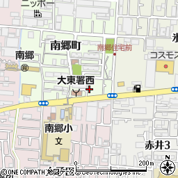 大阪府大東市南郷町1周辺の地図