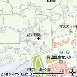 岡山県岡山市北区田益1259-3周辺の地図