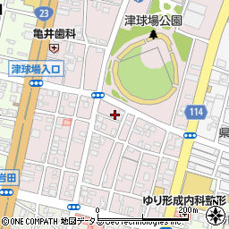 三重県津市本町19-2周辺の地図