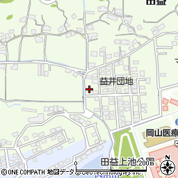 岡山県岡山市北区田益1242周辺の地図