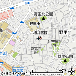大阪府大阪市西淀川区野里周辺の地図