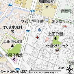 兵庫県西宮市上田中町4-28周辺の地図