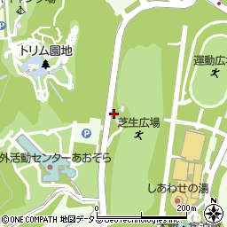 兵庫県神戸市北区しあわせの村周辺の地図